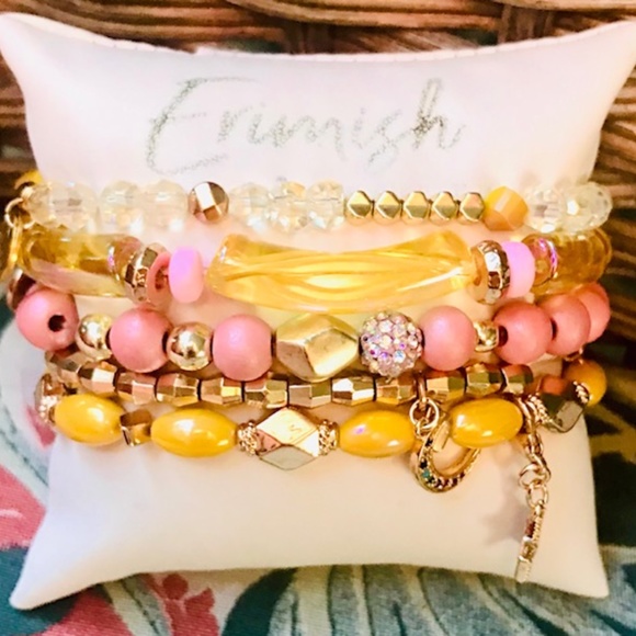 ERIMISH BRACELETS ⭐️New SUMMER ARRIVAL SUNNY GALAXY CHARM SPECIALTY STACK ⭐️ NWT - Picture 8 of 13